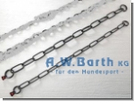 Halsketten Edelstahl schwarz 3 mm, kurze Glieder, 67 cm