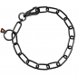 Halskette mit Karabiner Edelstahl schwarz 4 mm 68 cm